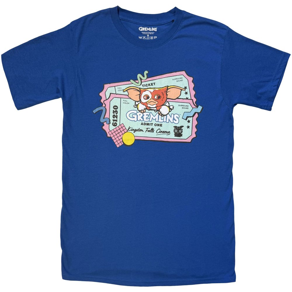 Gremlins - Movie Ticket Heren Tshirt - Blauw